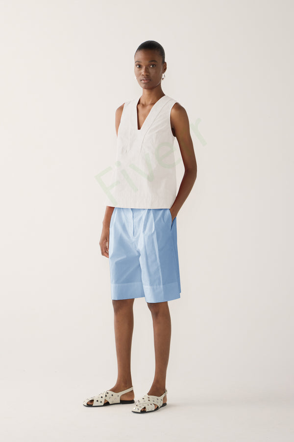 Nadine Short | Chambray Poplin