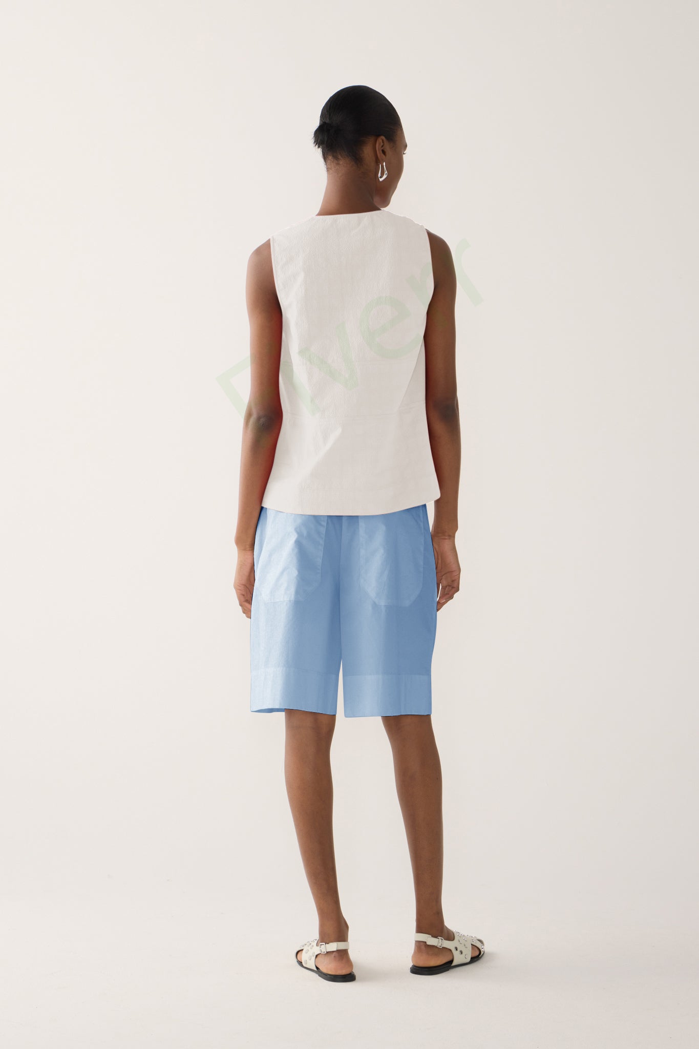 Nadine Short | Chambray Poplin