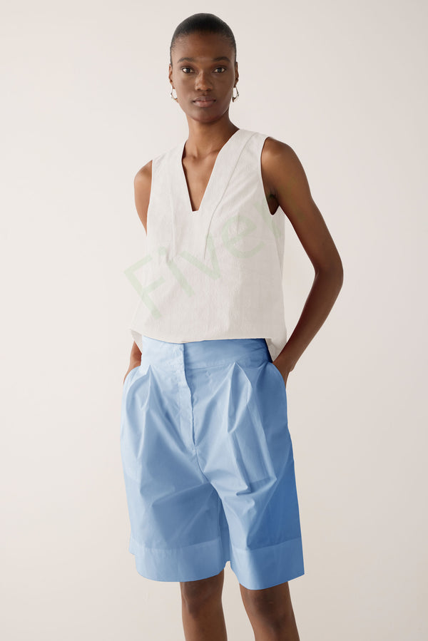 Nadine Short | Chambray Poplin