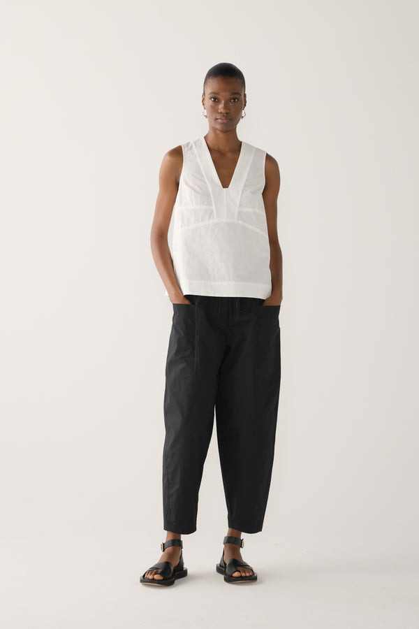 Edna Pant | Black Cotton Tencel