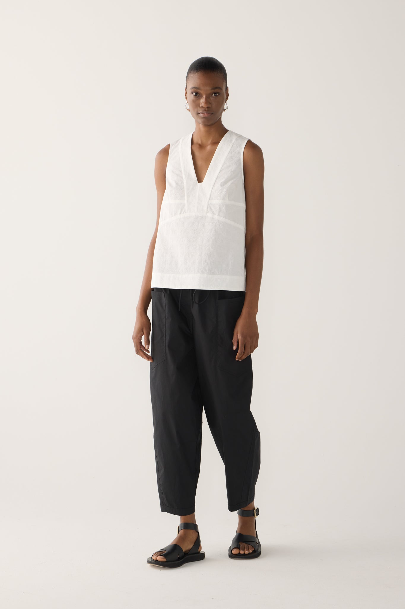 Edna Pant | Black Poplin