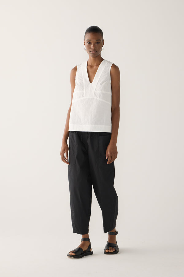 Edna Pant | Black Poplin
