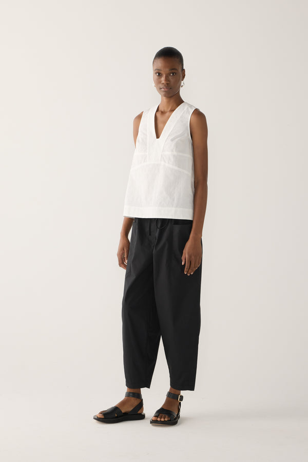 Edna Pant | Black Poplin