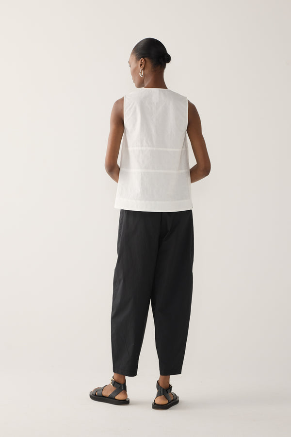 Edna Pant | Black Cotton Tencel