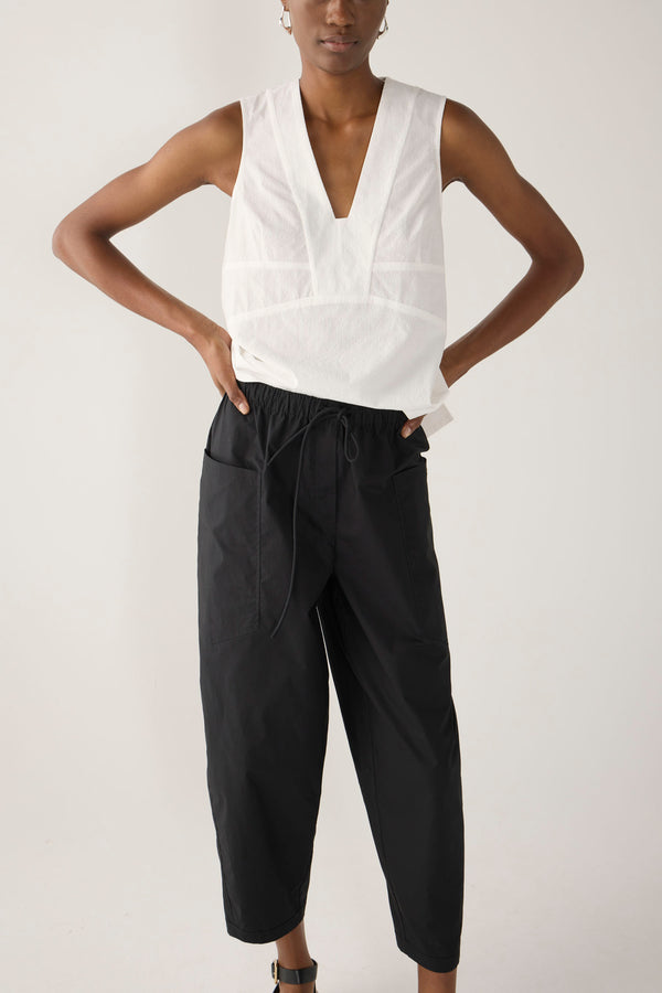 Edna Pant | Black Cotton Tencel