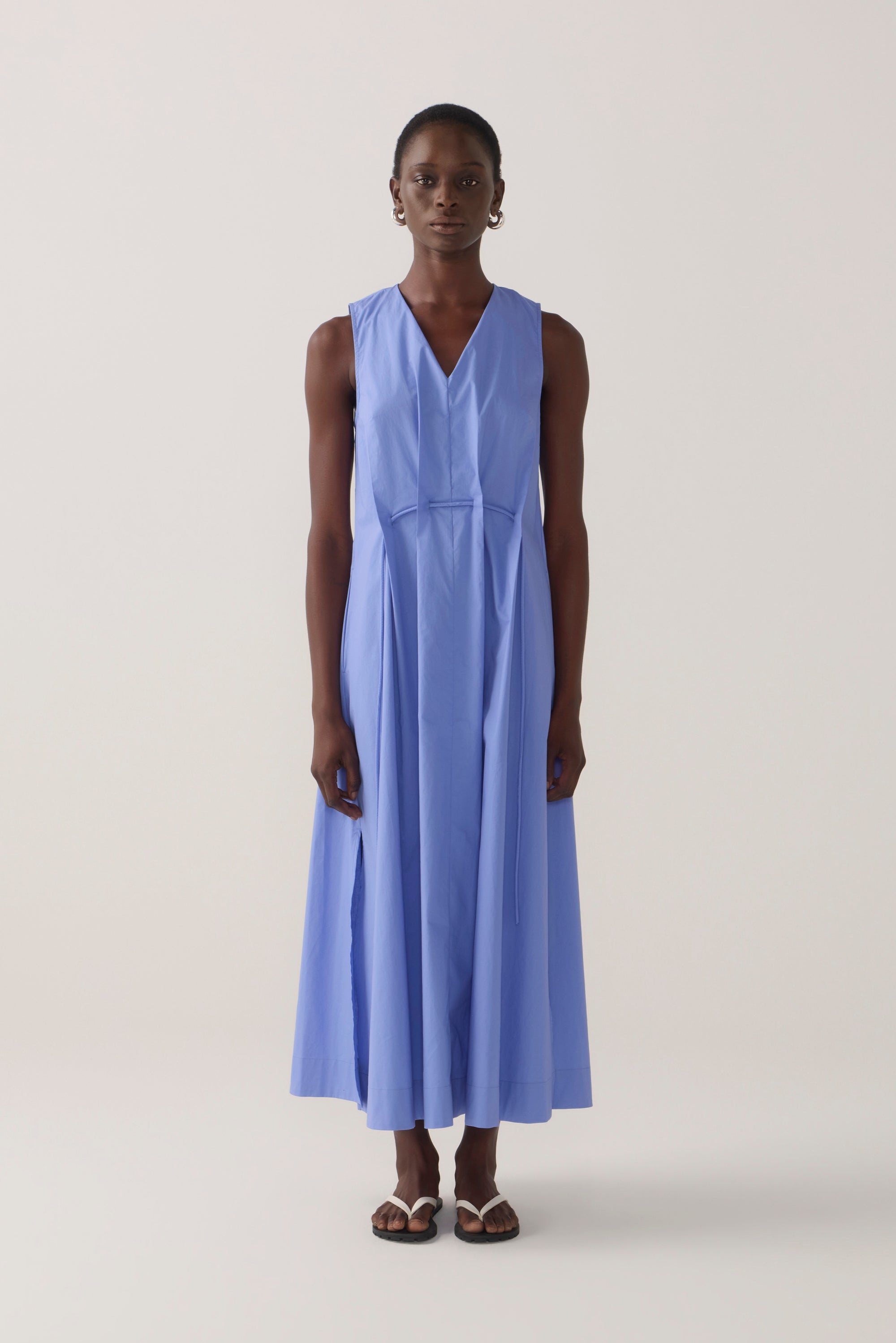Frankie Dress | Cornflower Poplin