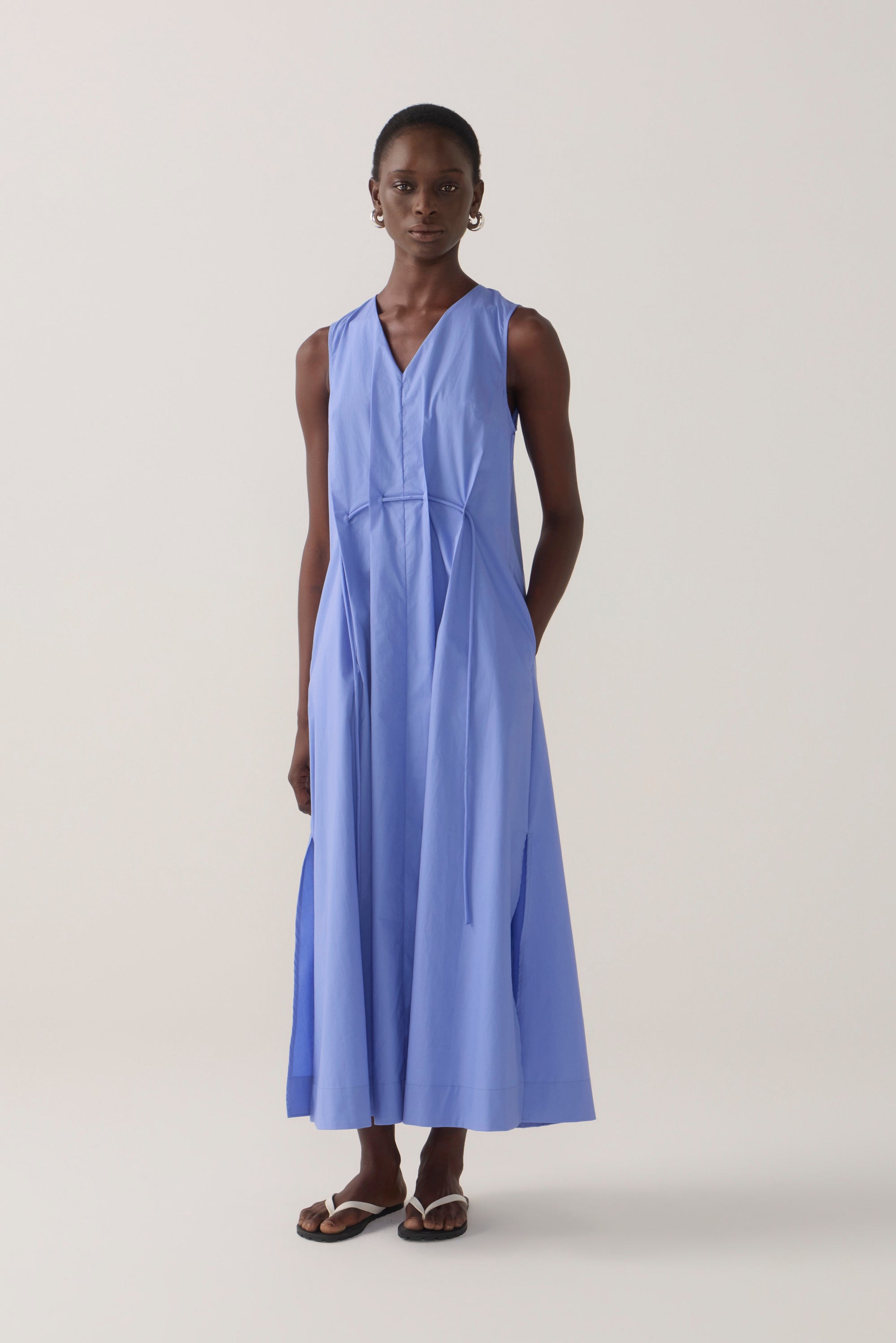 Frankie Dress | Cornflower Poplin
