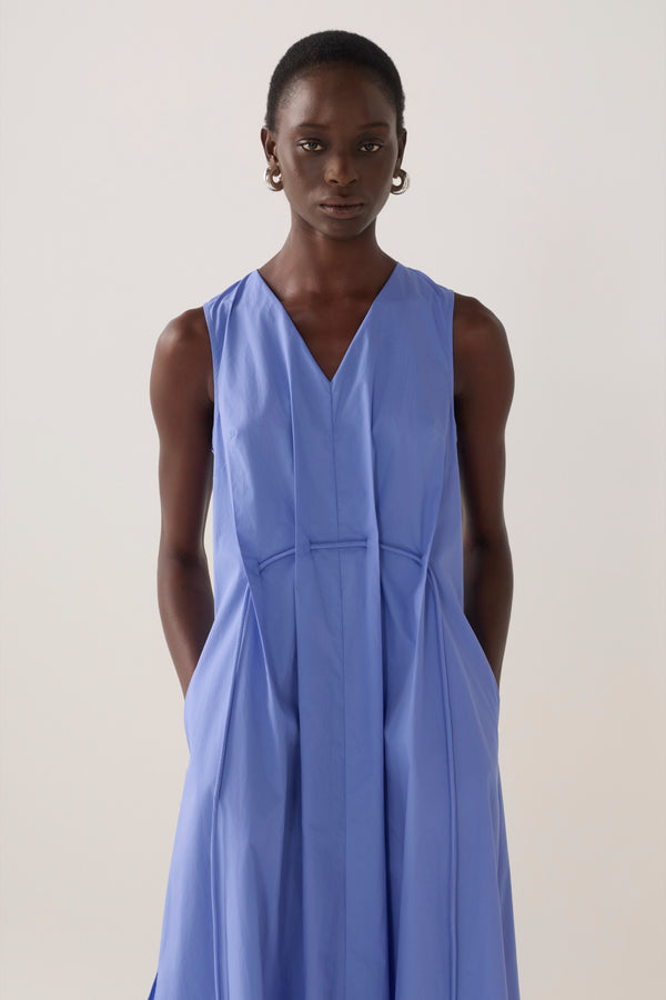 Frankie Dress | Cornflower Poplin