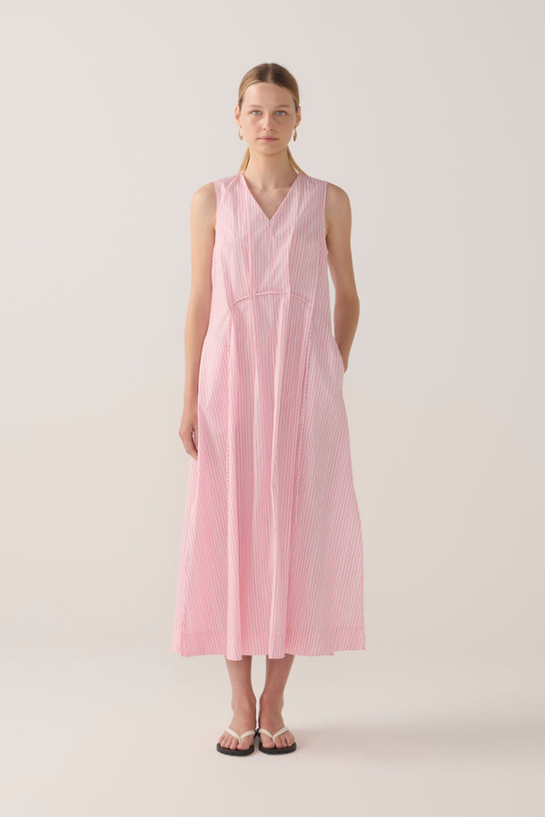Frankie Dress | Lolly Stripe Poplin