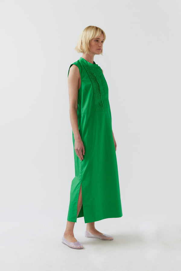 Geneva Dress | Apple Green Poplin