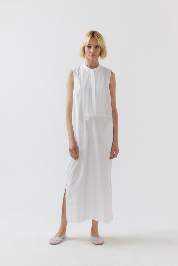 Geneva Dress | White Poplin