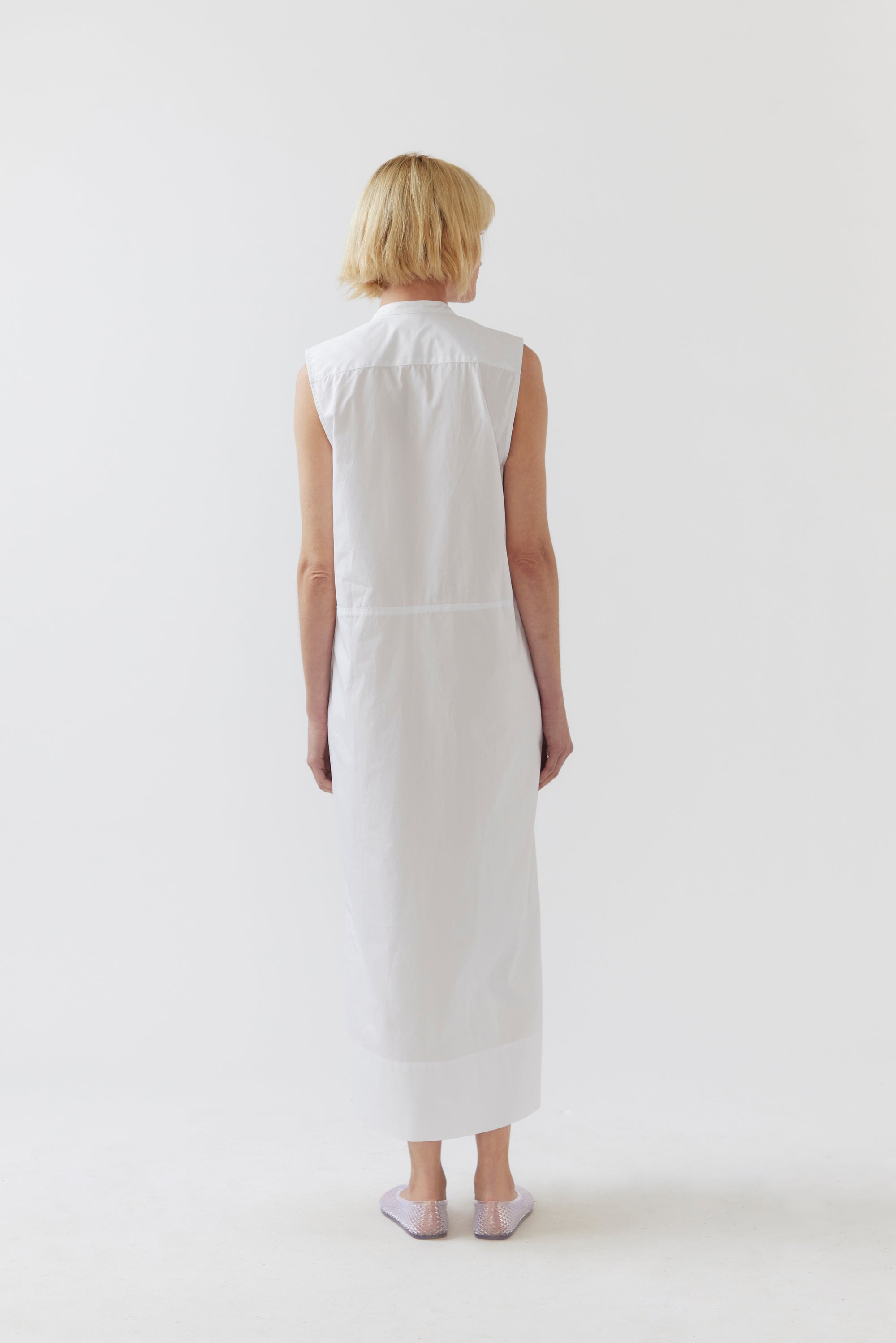 Geneva Dress | White Poplin