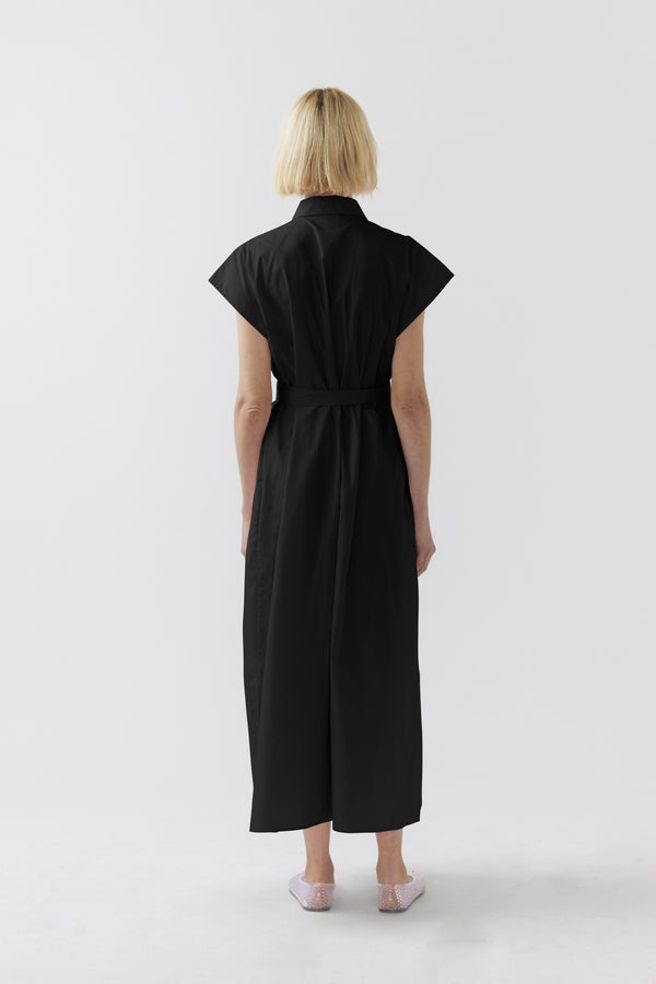 Hannah Dress | Black Poplin