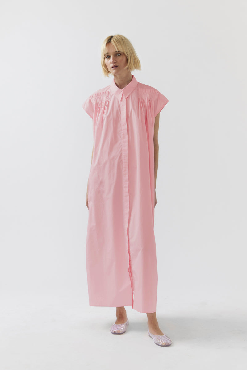 Hannah Dress | Rose Pink Poplin