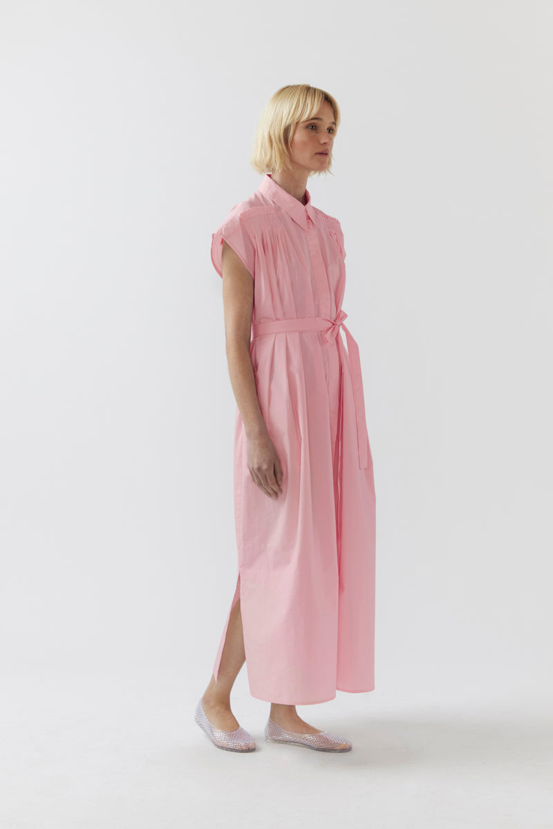 Hannah Dress | Rose Pink Poplin