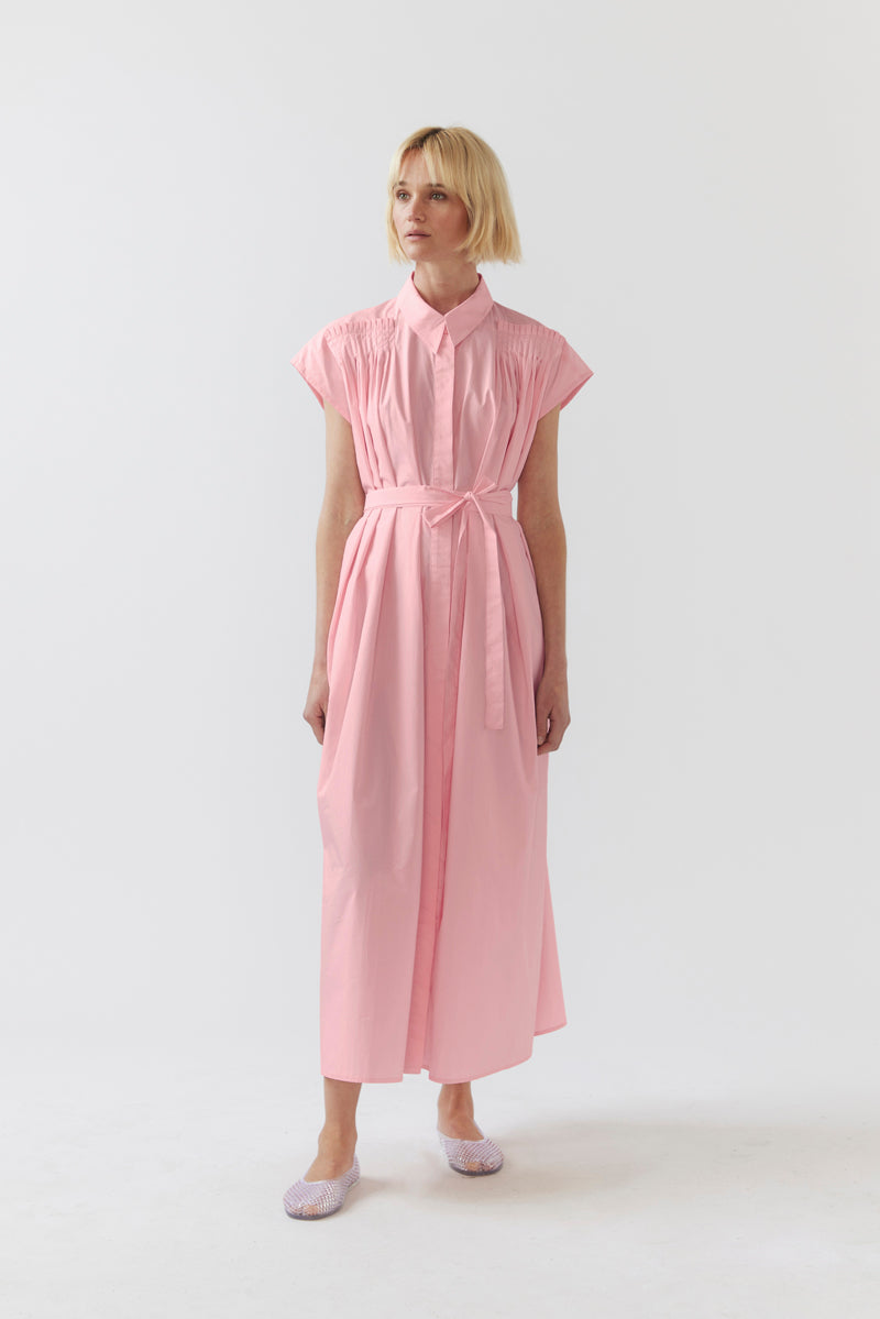 Hannah Dress | Rose Pink Poplin