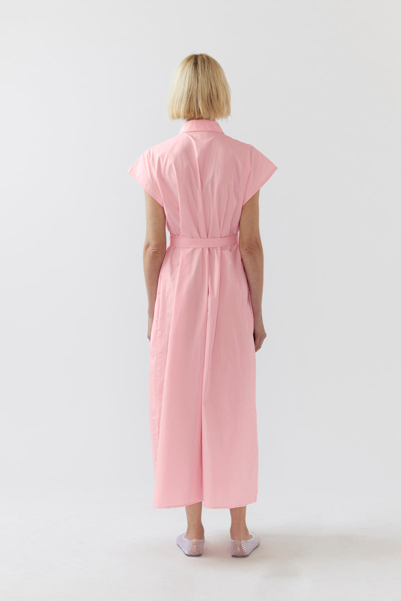 Hannah Dress | Rose Pink Poplin