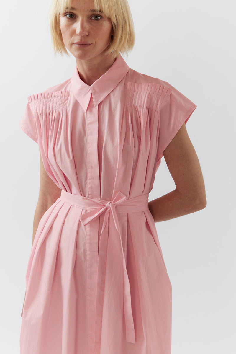 Hannah Dress | Rose Pink Poplin