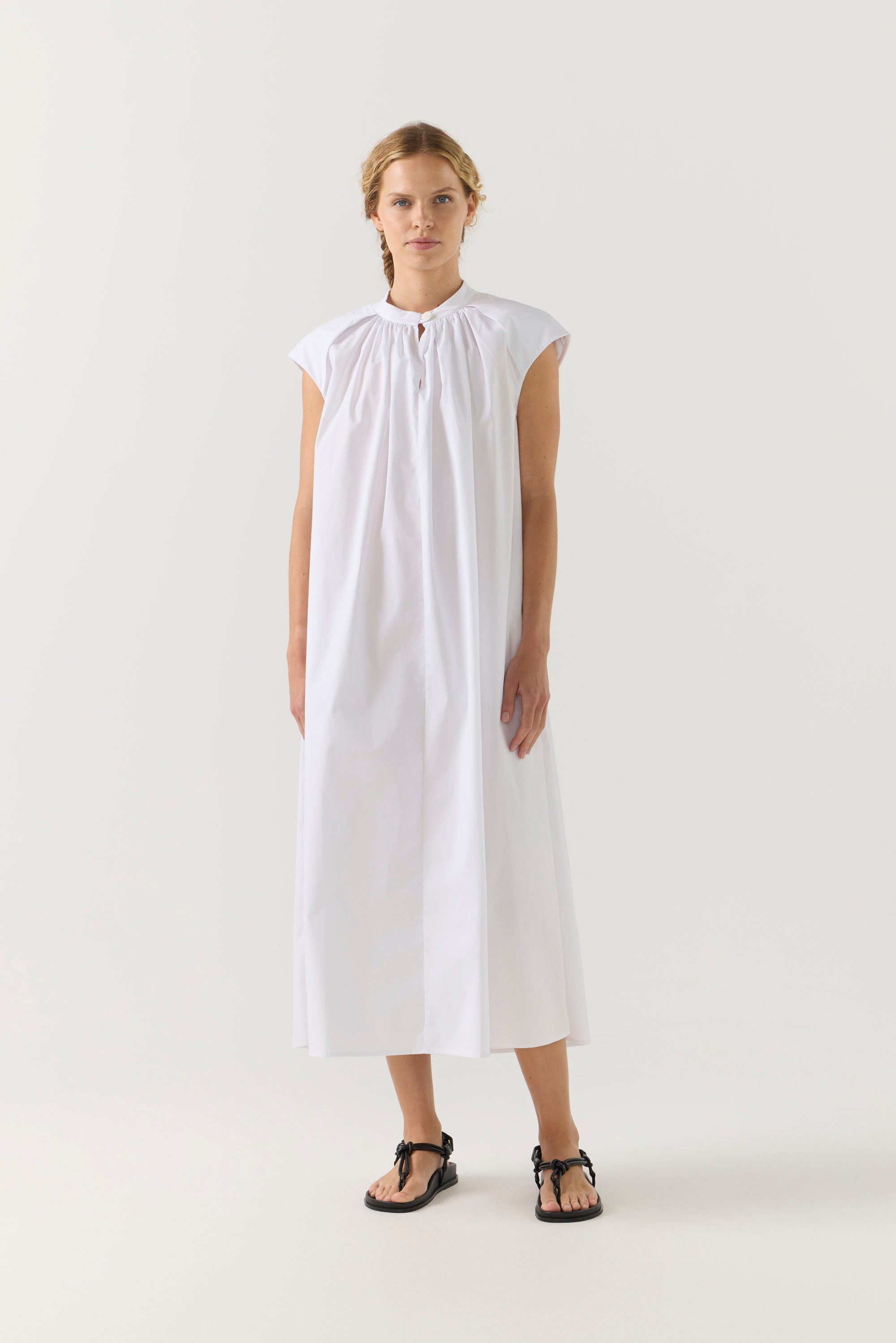 Hunter Dress | White Poplin