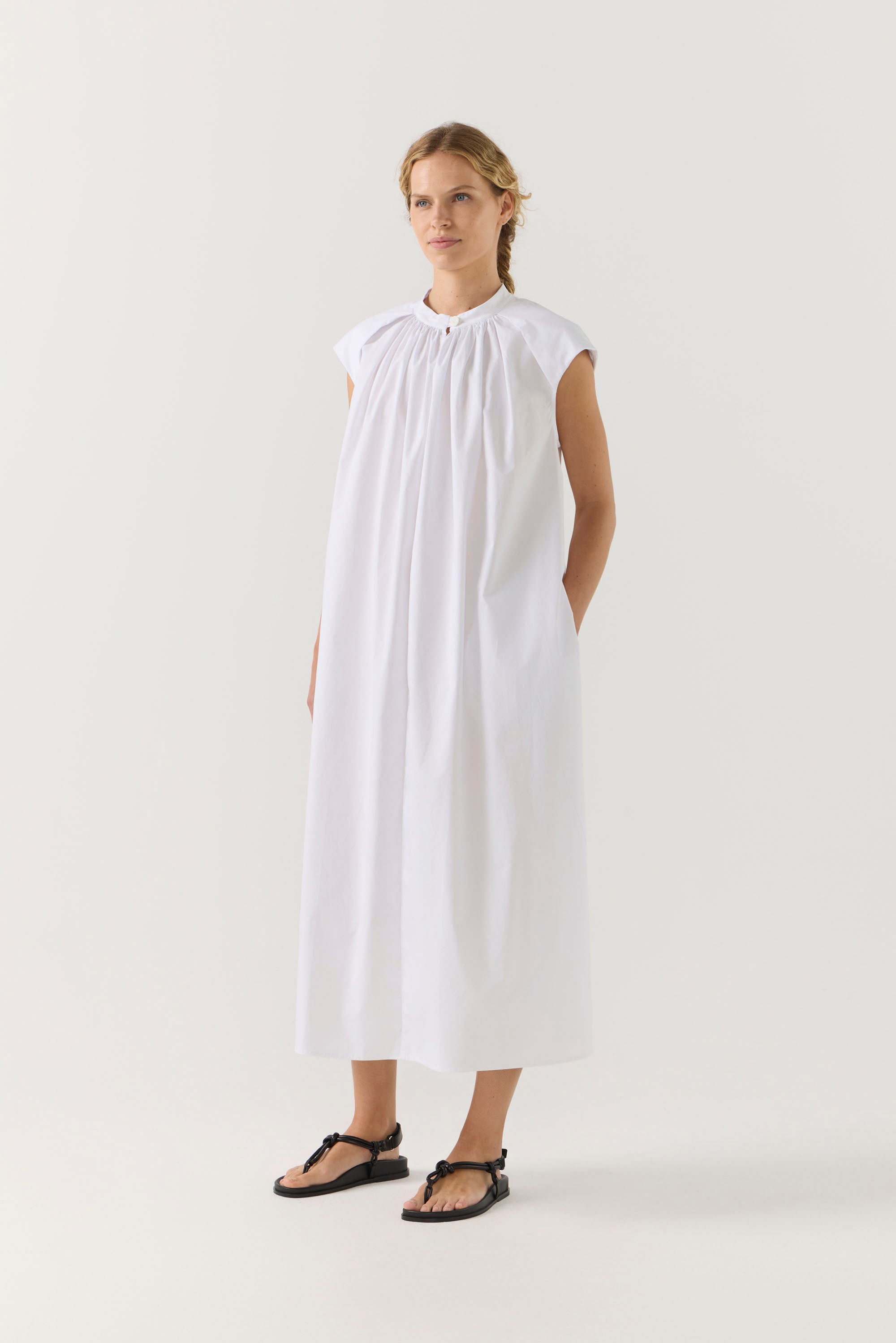 Hunter Dress | White Poplin