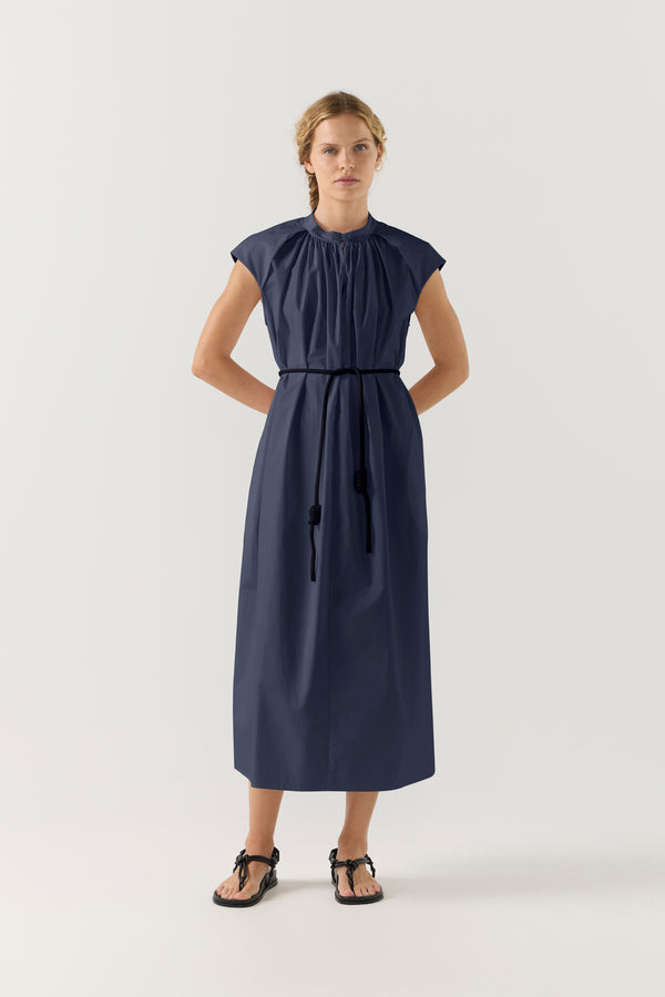 Hunter Dress | Navy Poplin