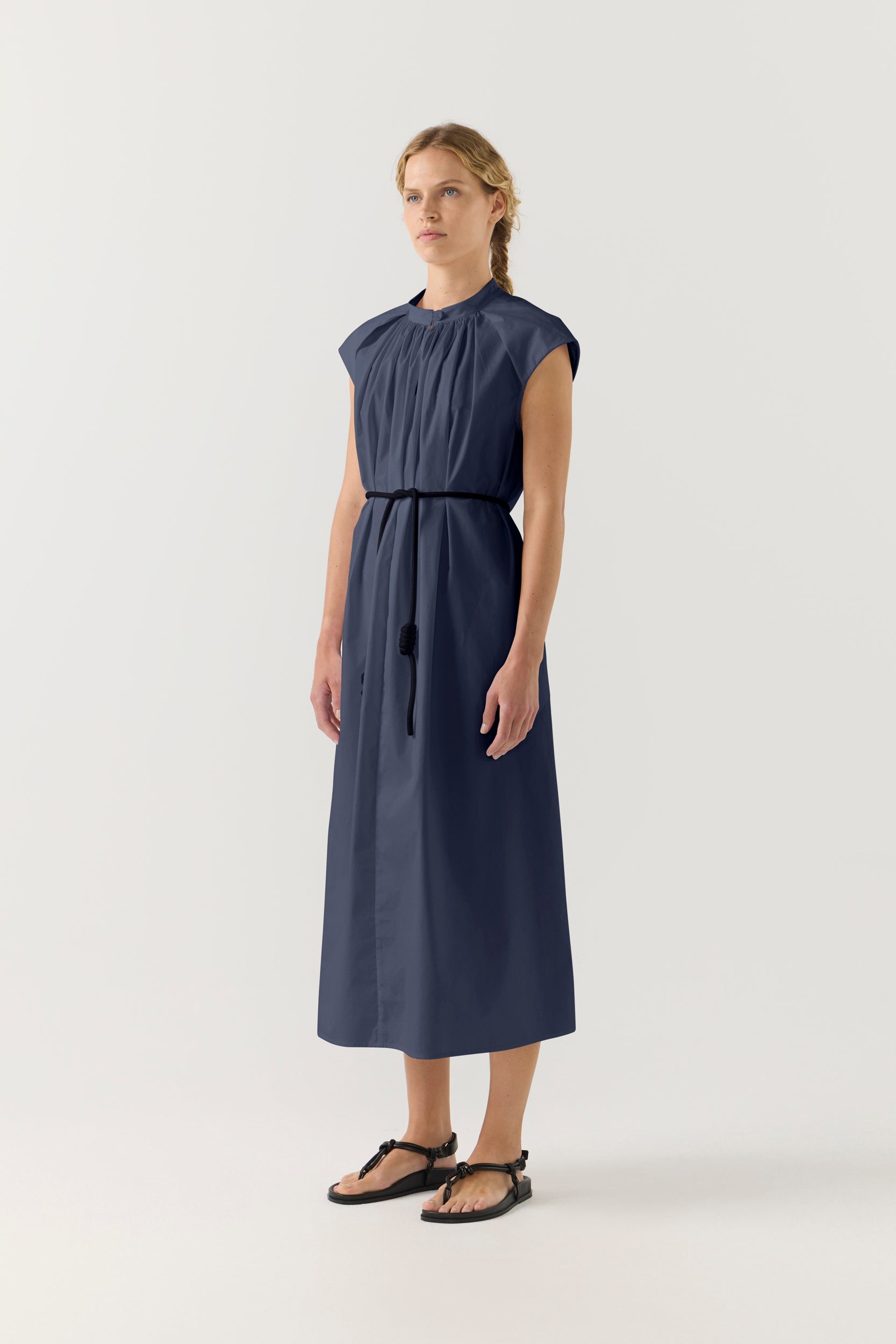 Hunter Dress | Navy Poplin