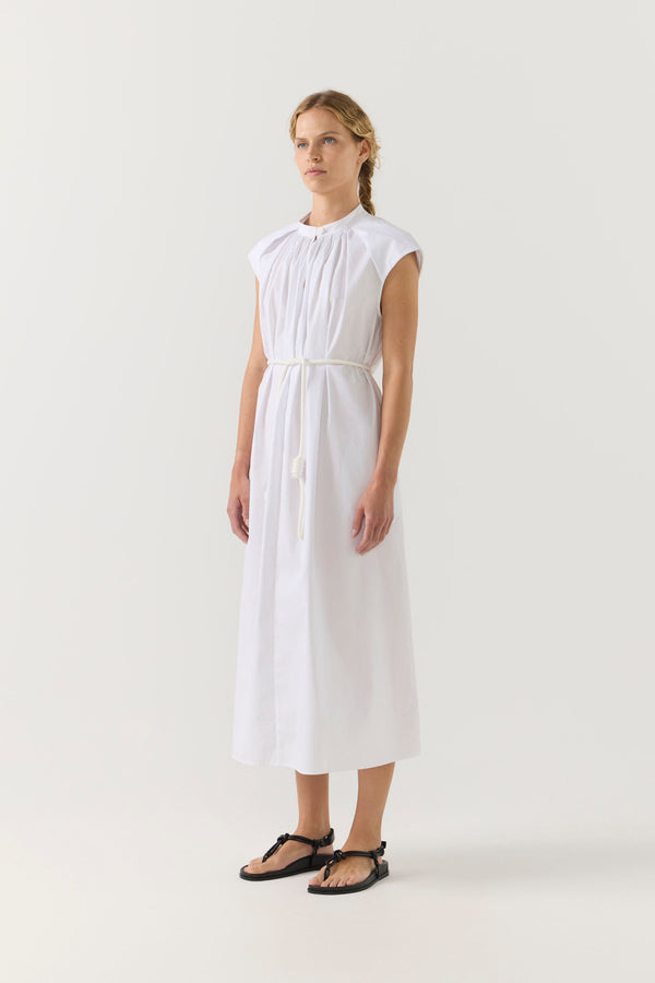 Hunter Dress | White Poplin