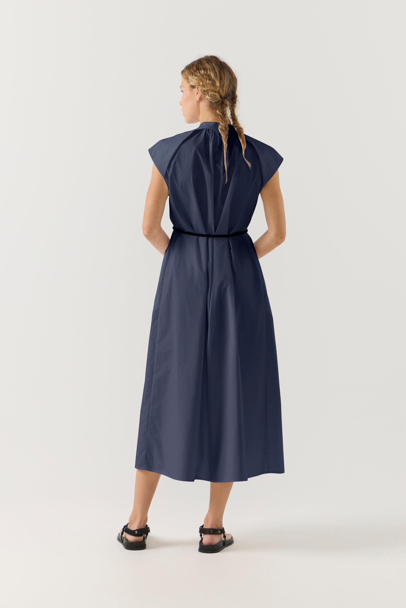 Hunter Dress | Navy Poplin