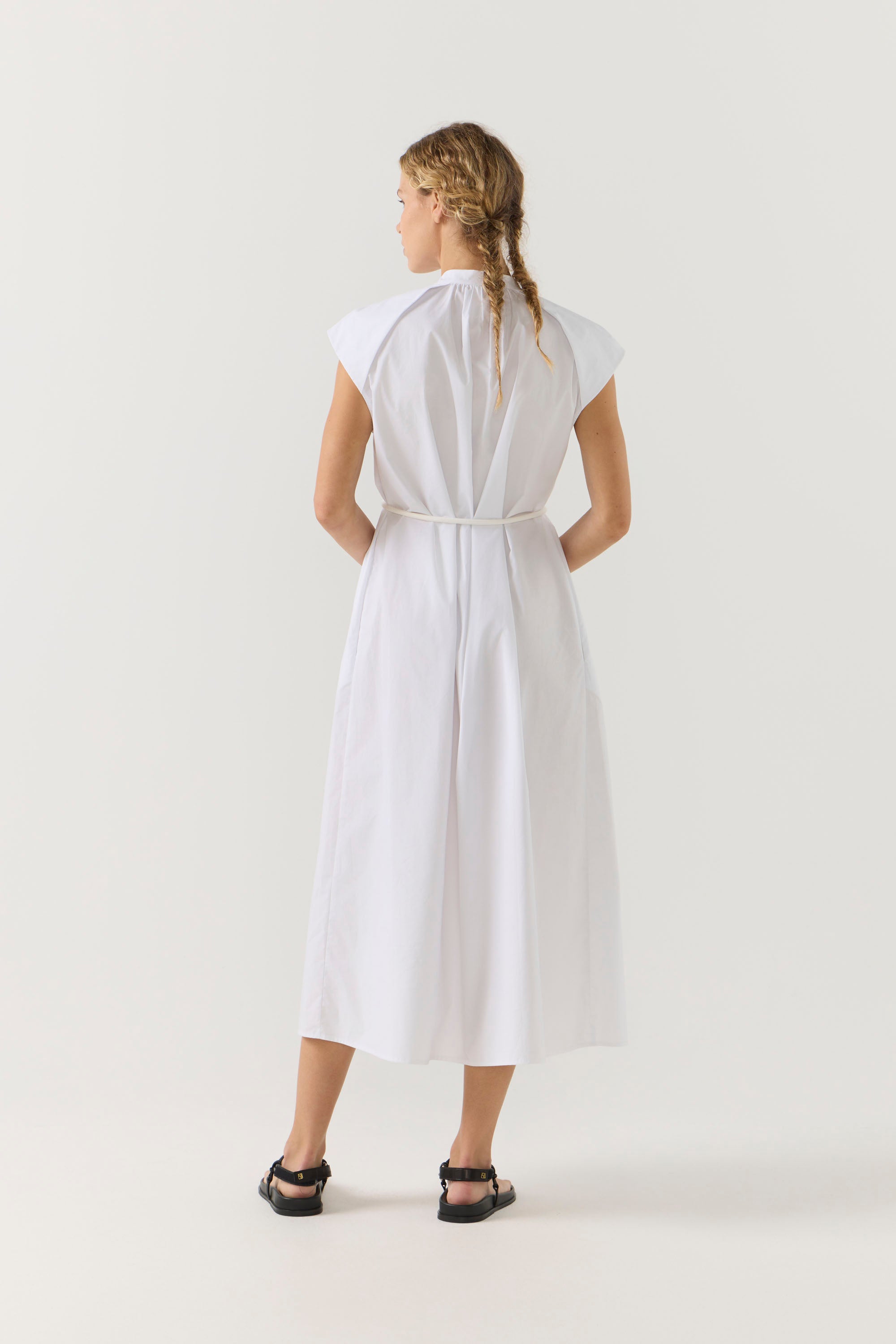 Hunter Dress | White Poplin