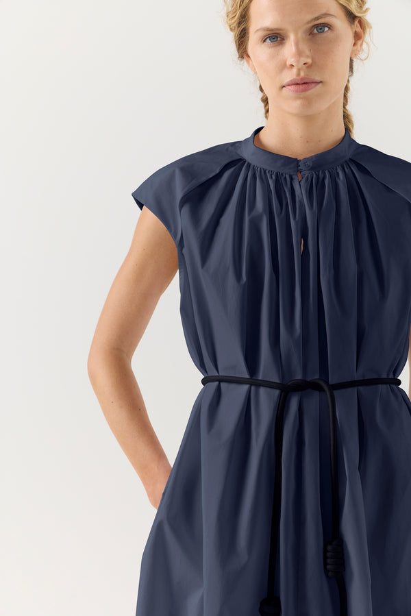 Hunter Dress | Navy Poplin