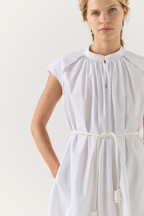 Hunter Dress | White Poplin