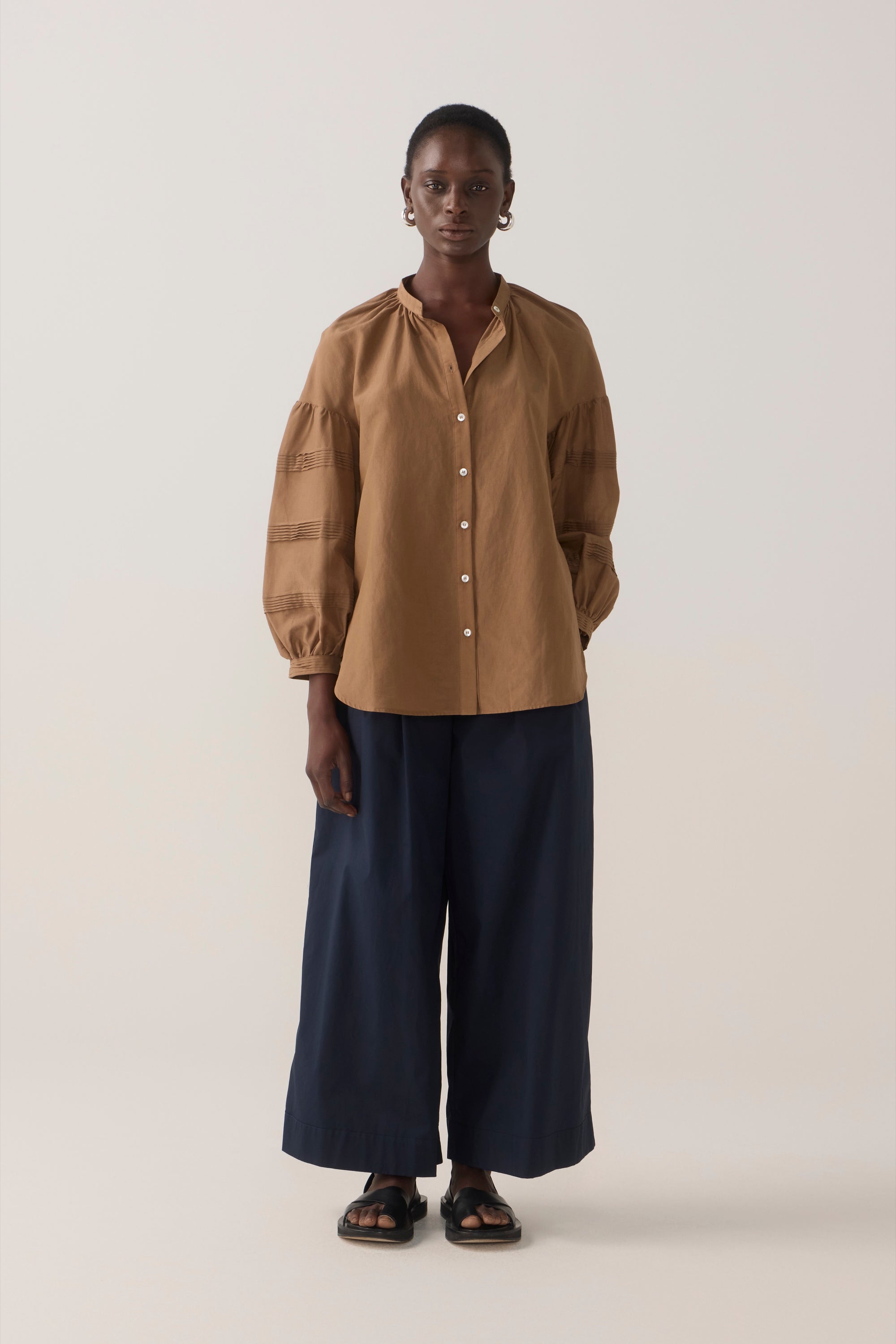 Imogen Pant | Navy Poplin