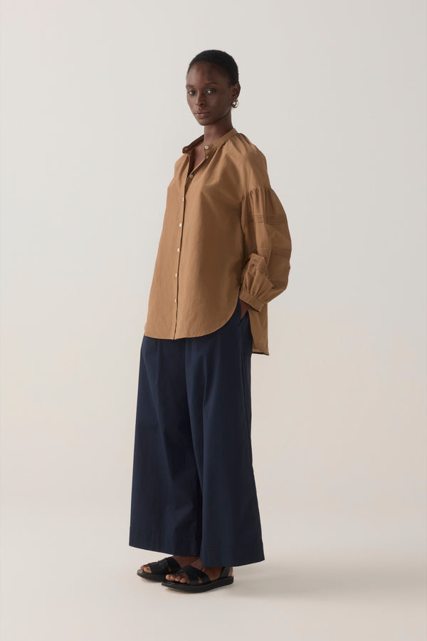 Imogen Pant | Navy Poplin