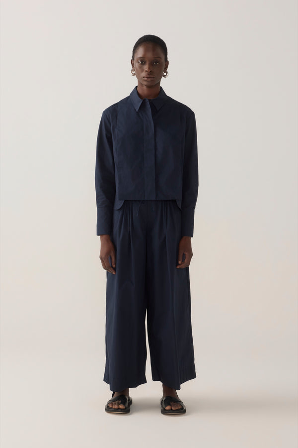 Imogen Pant | Navy Poplin