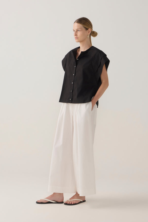 Imogen Pant | White Poplin