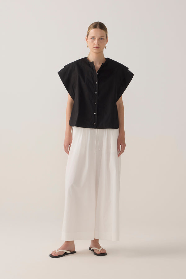 Imogen Pant | White Poplin