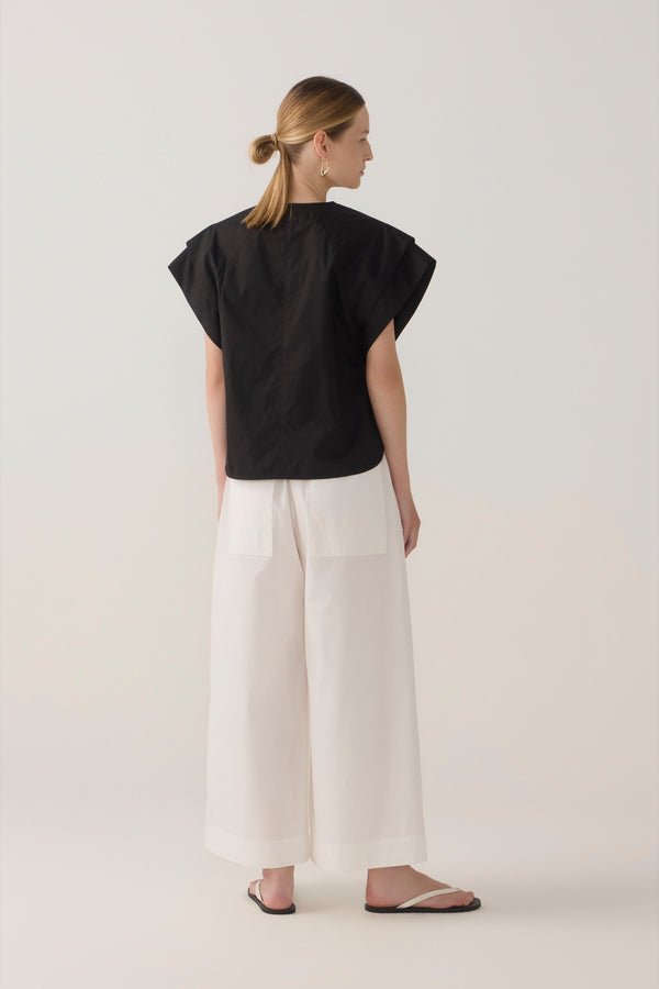 Imogen Pant | White Poplin