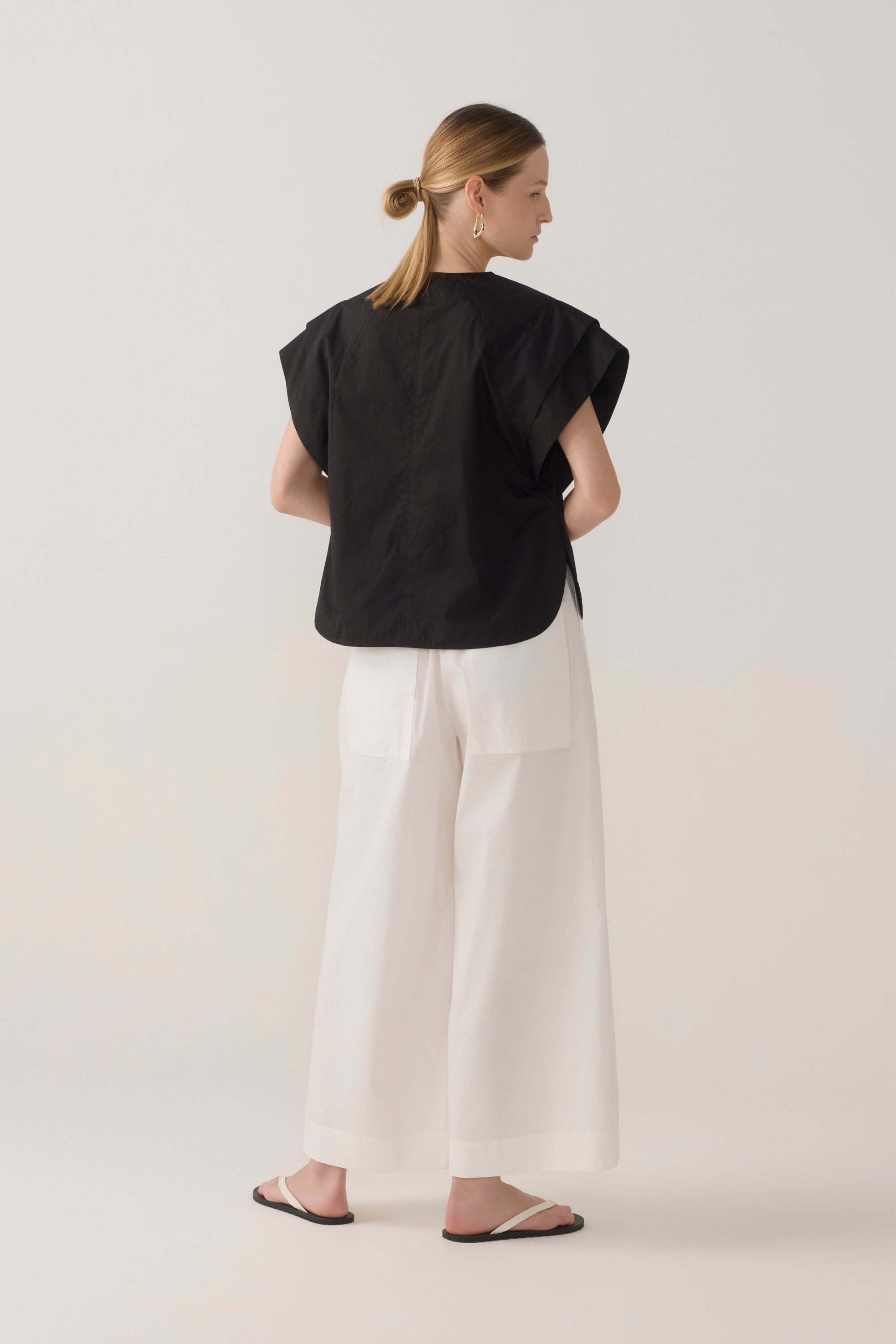 Imogen Pant | White Poplin