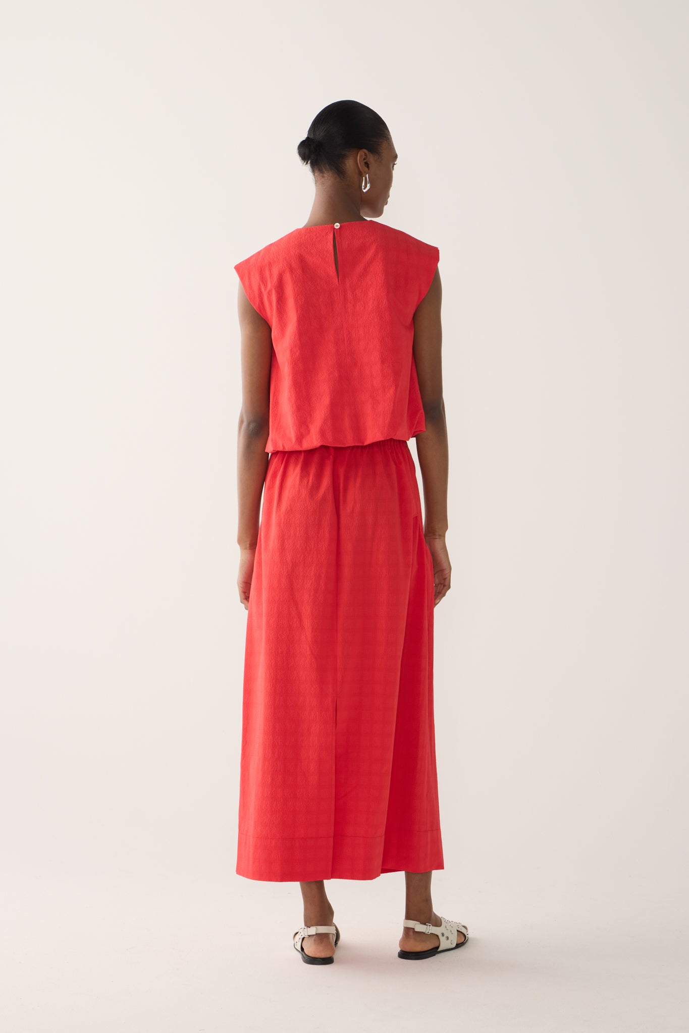 Jewel Top | Rouge Seersucker