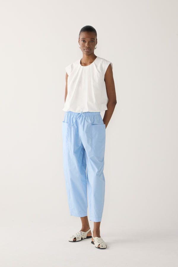 Edna Pant | Chambray Poplin