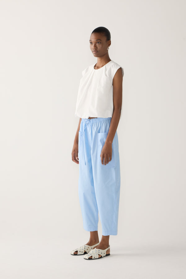 Edna Pant | Chambray Poplin