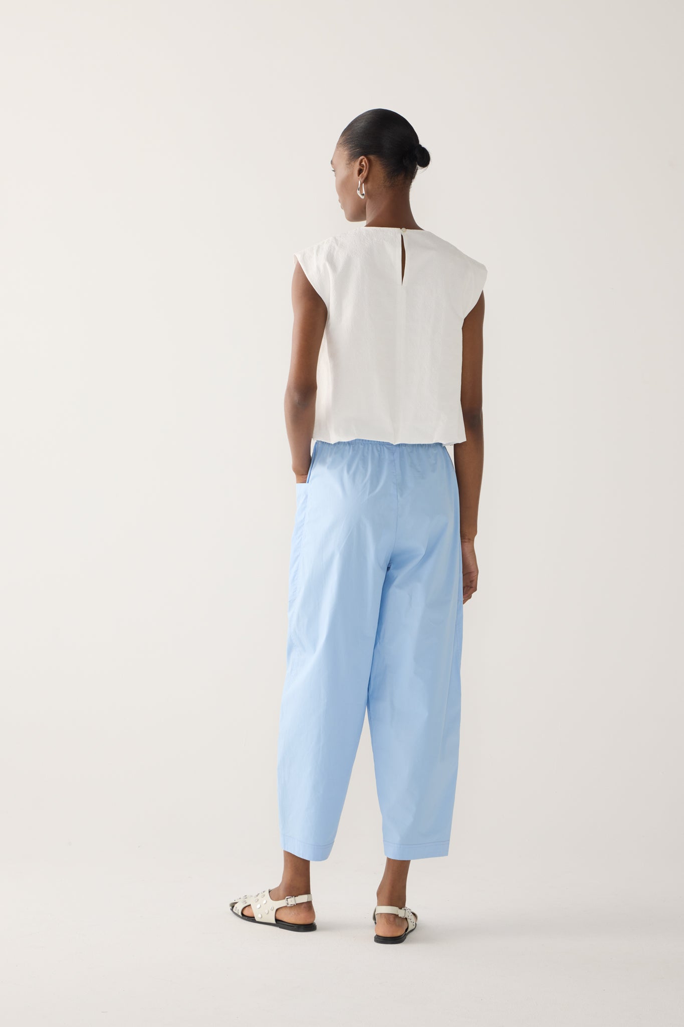 Edna Pant | Chambray Poplin