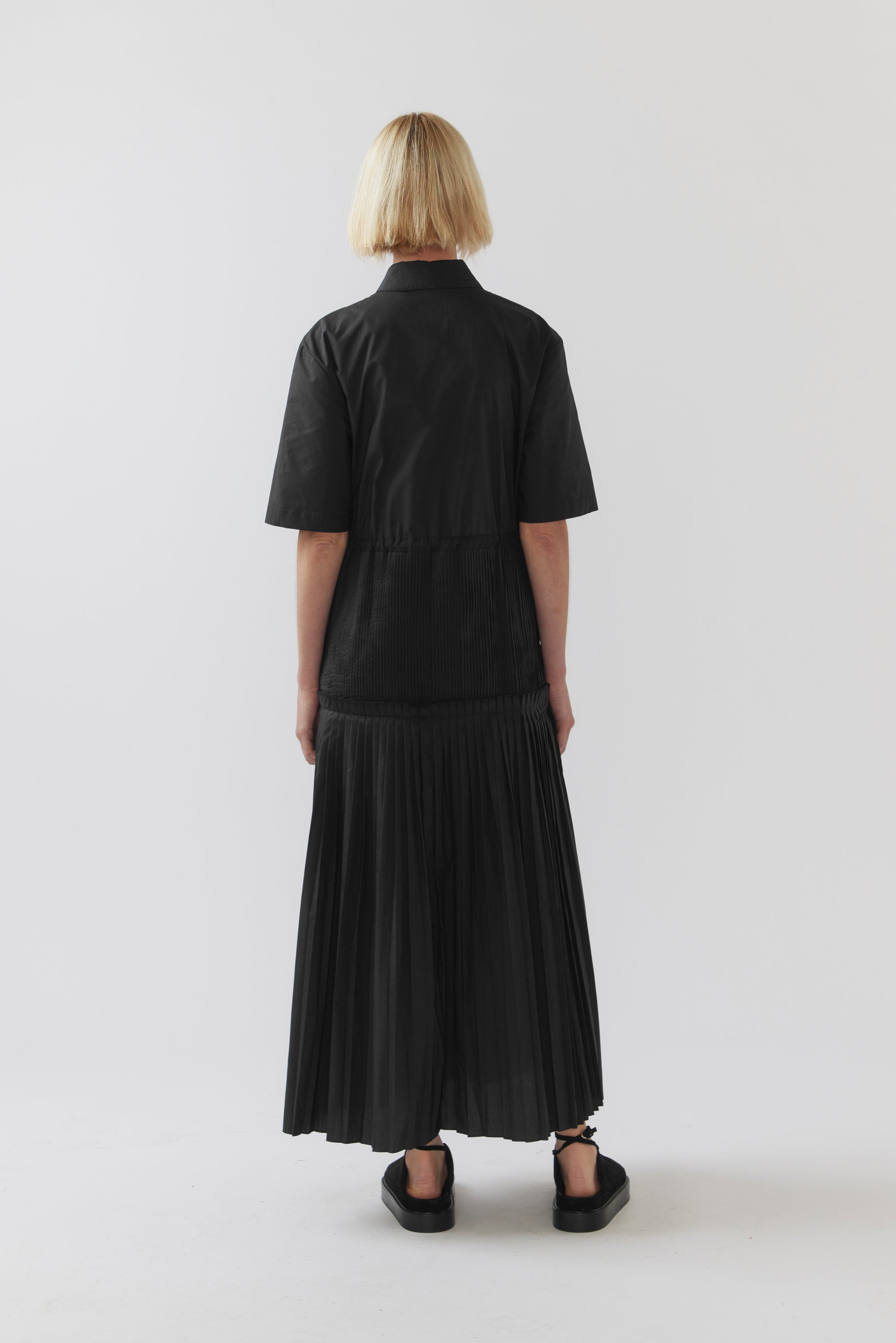 Jill Dress | Black Poplin