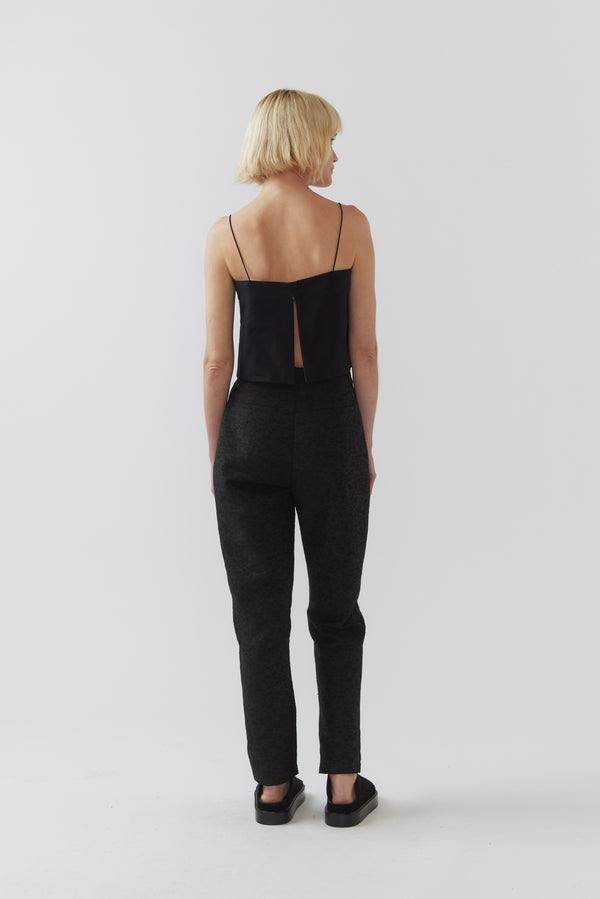 Viola Pant | Black Jacquard