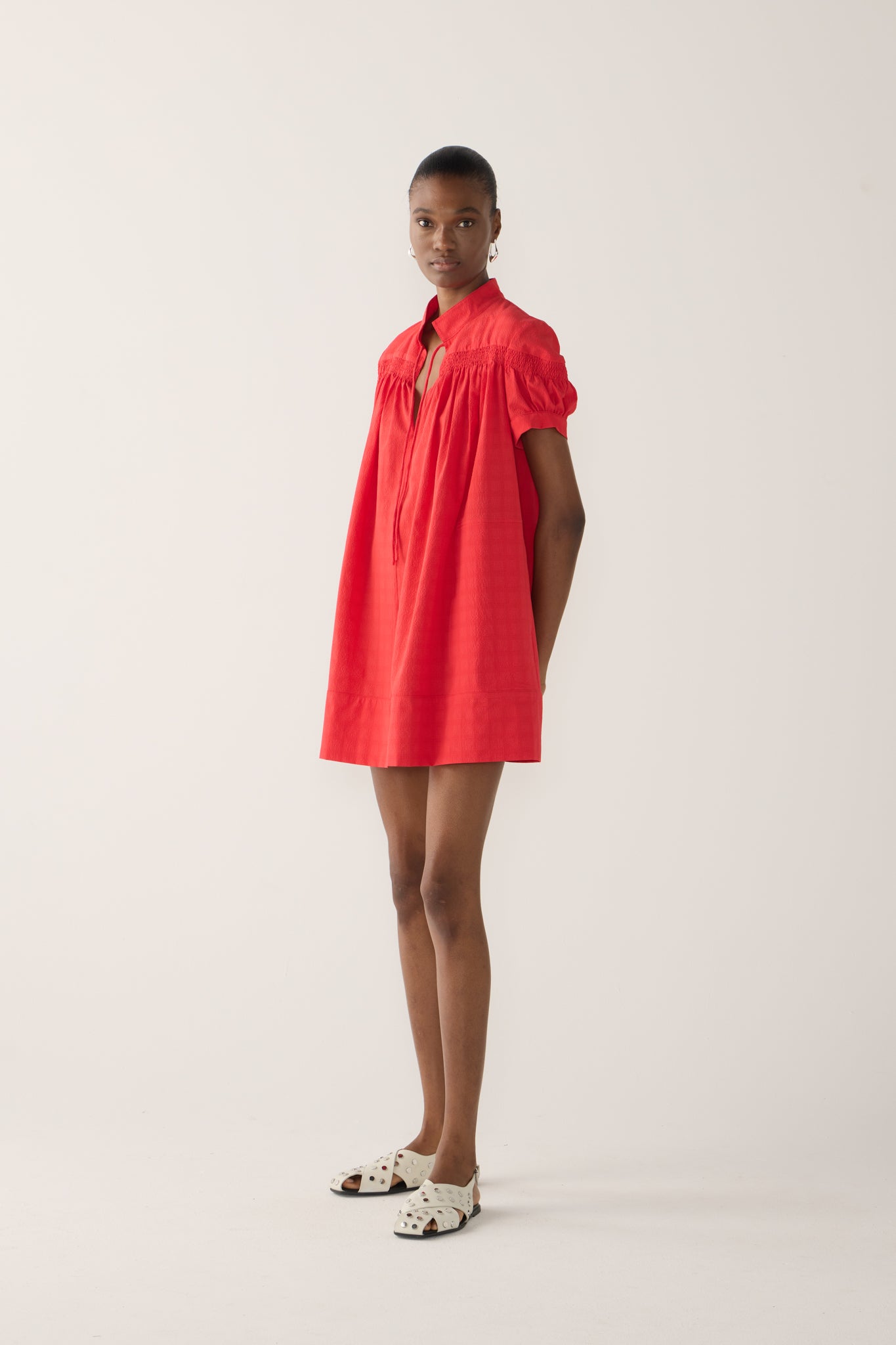 Lindy Dress | Rouge Seersucker