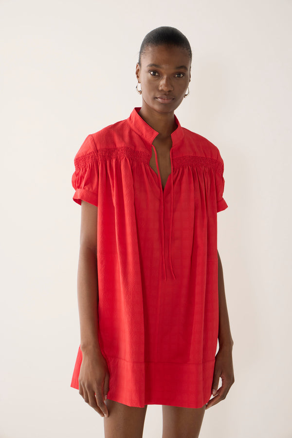 Lindy Dress | Rouge Seersucker