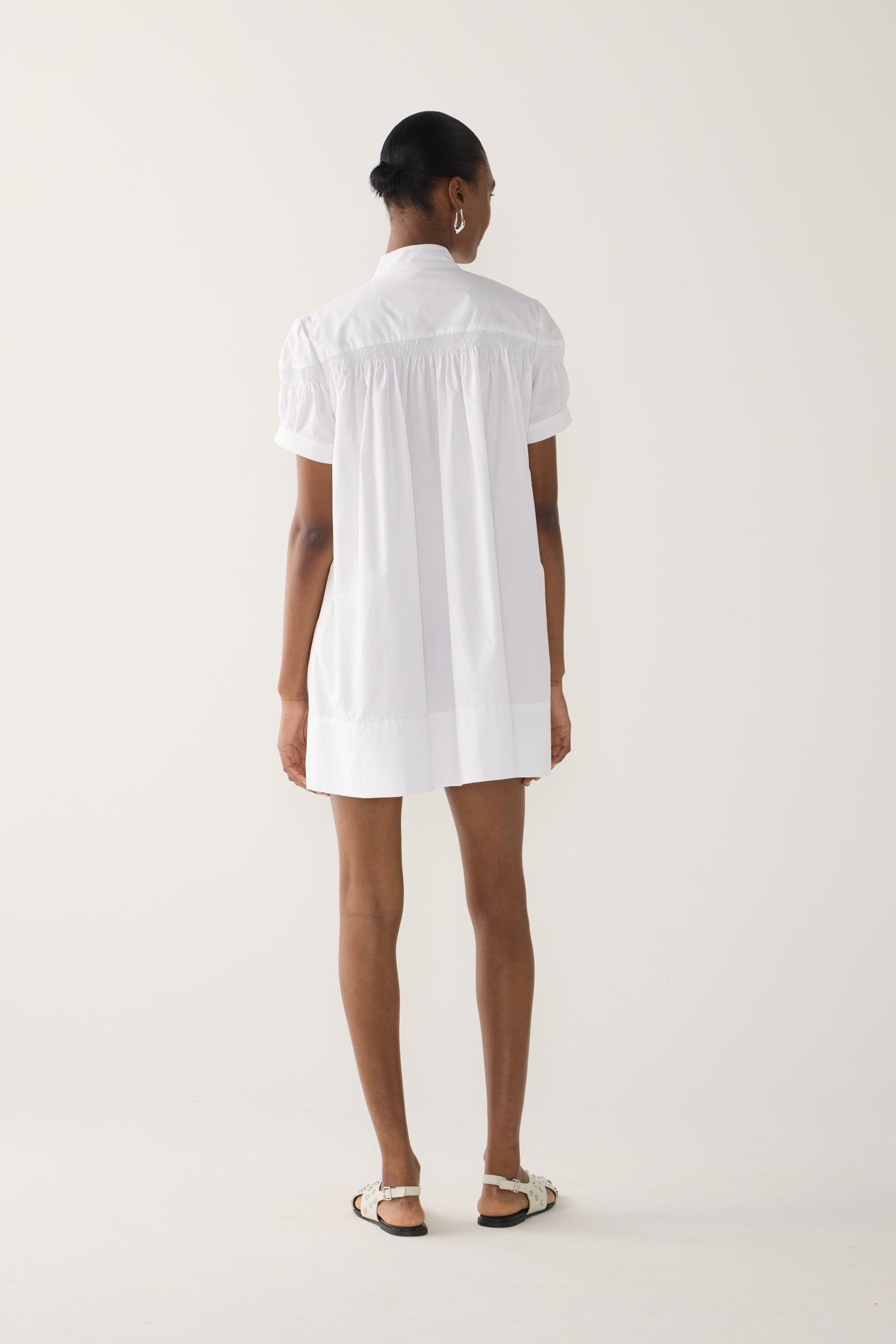 Lindy Dress | White Poplin