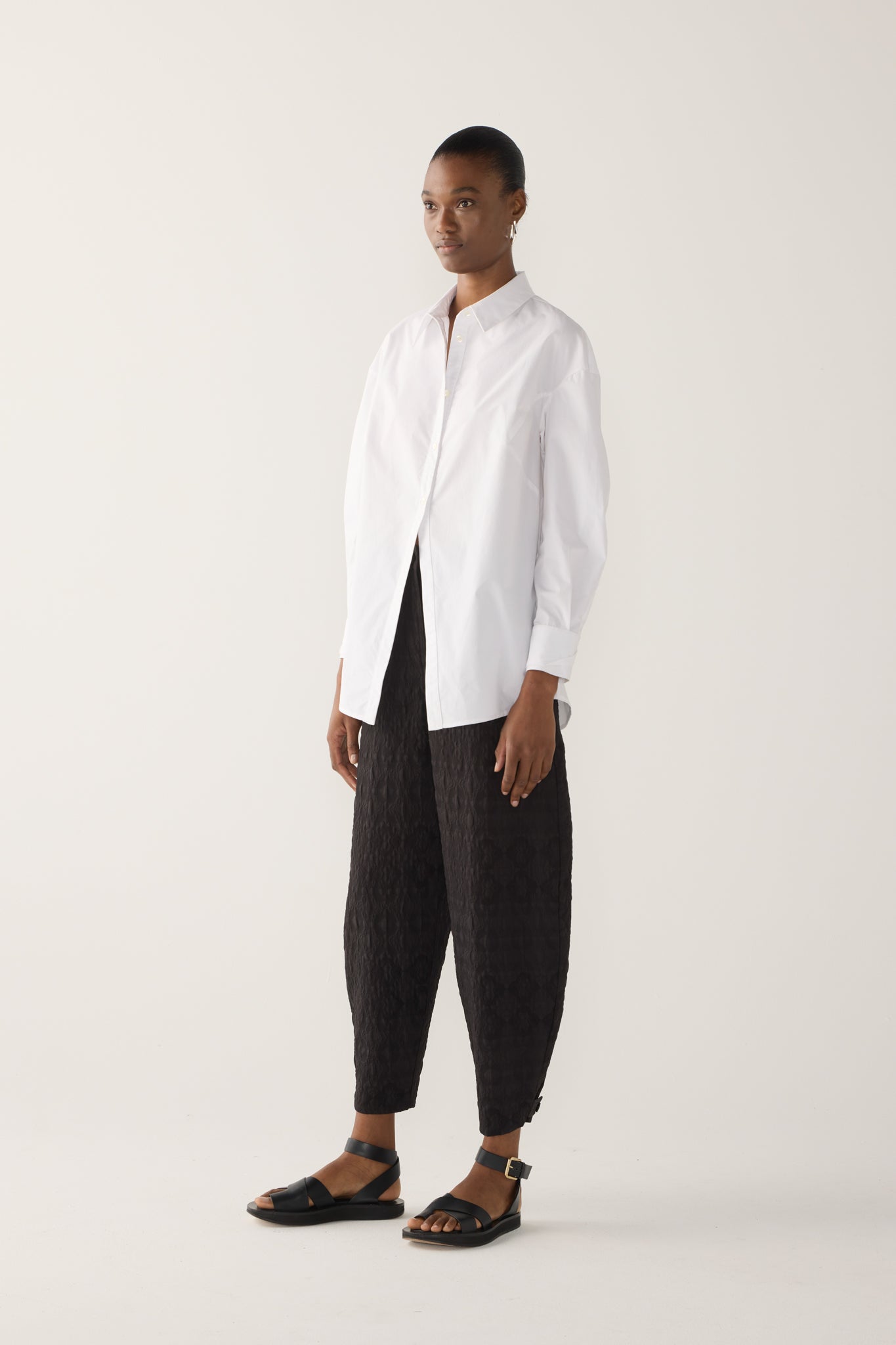 Lucie Shirt | White Poplin