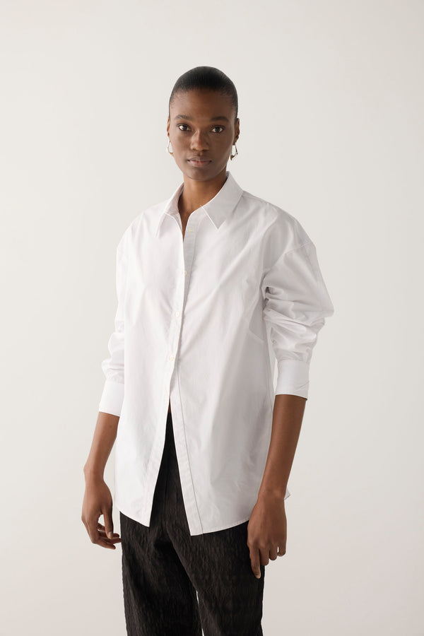 Lucie Shirt | White Poplin