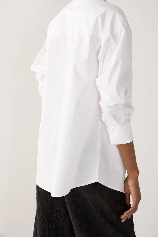 Lucie Shirt | White Poplin